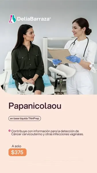 Anuncio de Delia Barraza en Meta: papanicolaou