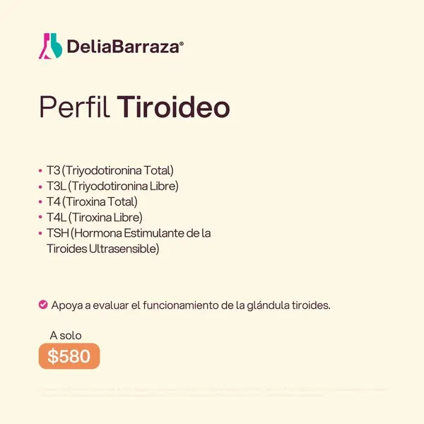 Anuncio de Delia Barraza en Meta: perfil tiroideo