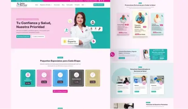 Sitio web de Delia Barraza hecho por Ad Center